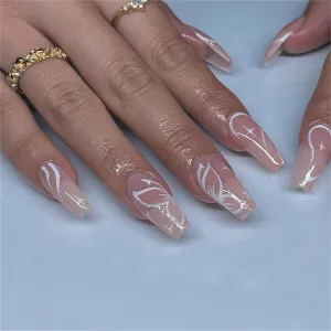 Coffin Simple butterfly white lines