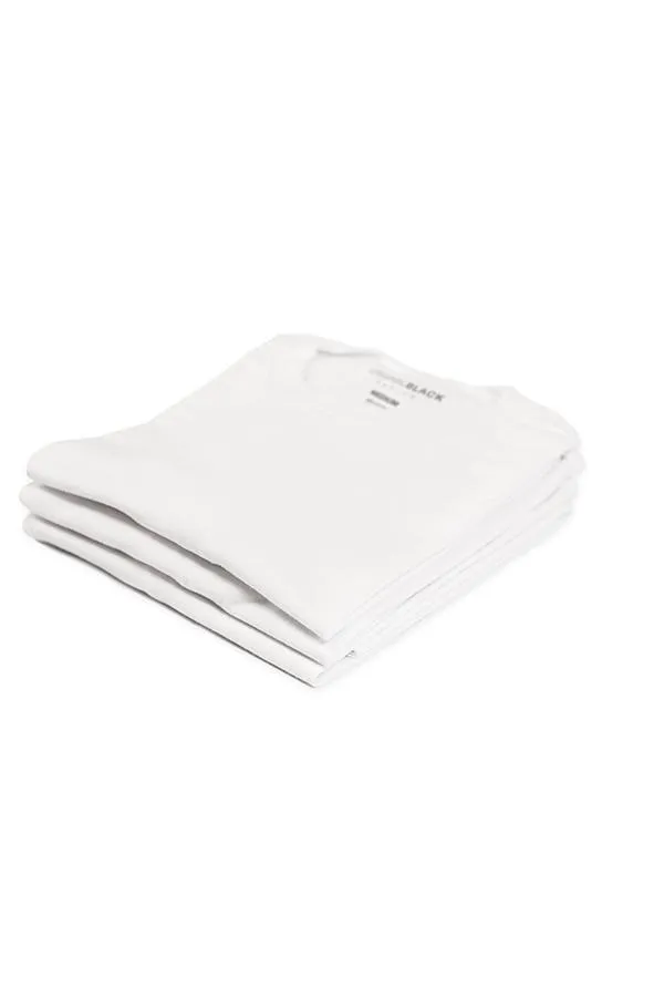 Crew Neck T-shirt 3 Pack - White