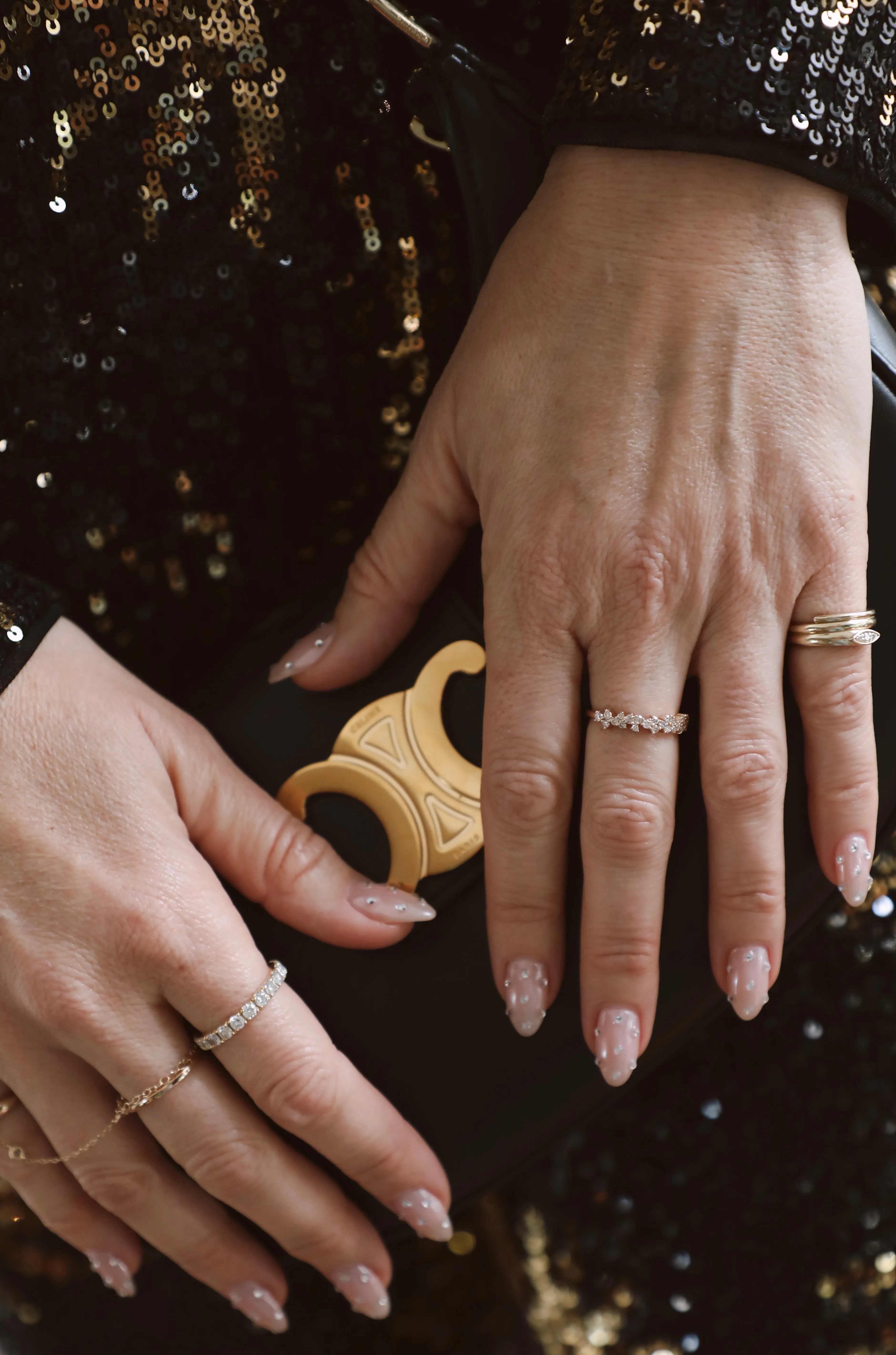 Diamond Trio Cluster Ring