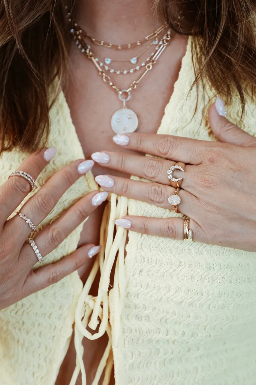 Diamond Trio Cluster Ring