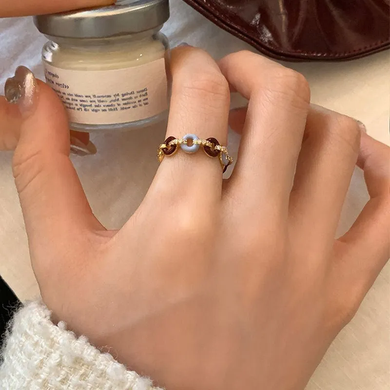 Donut Chain Ring