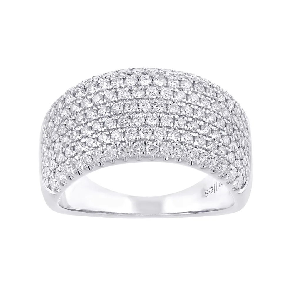Dress Ring with 1.00ct of Laboratory Grown Diamonds in 9ct White Gold