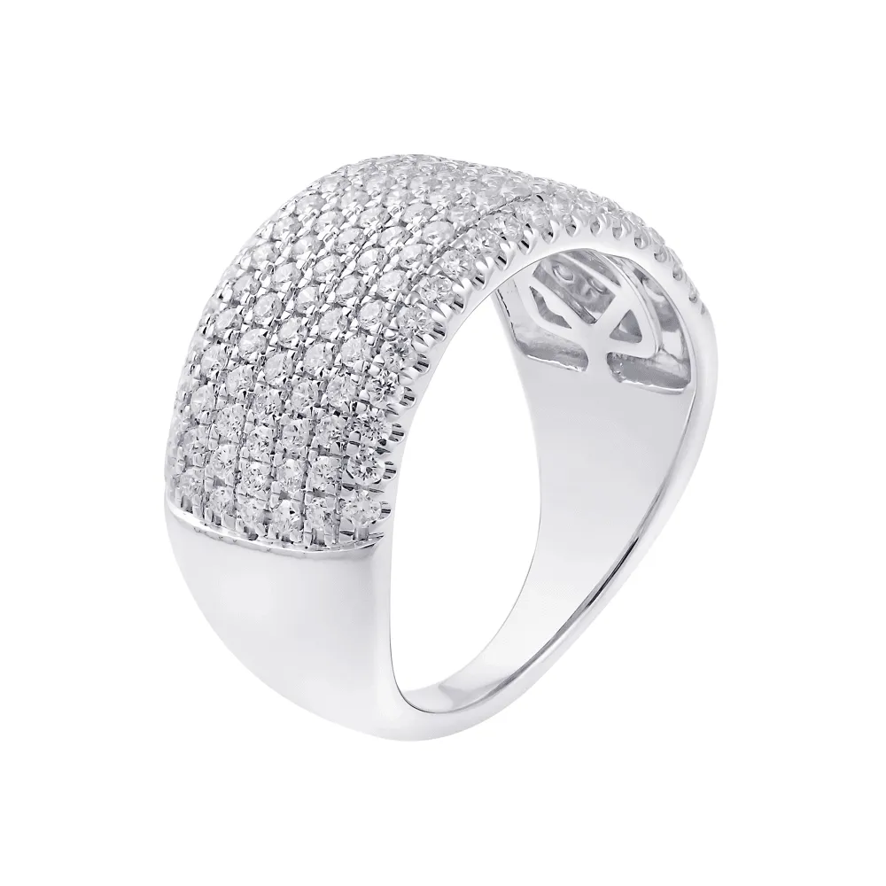 Dress Ring with 1.00ct of Laboratory Grown Diamonds in 9ct White Gold
