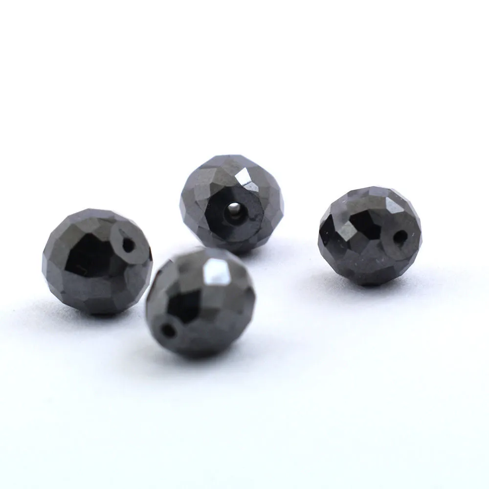Fancy Cut Black Diamond Beads - AAA Quality-16.5 Carats