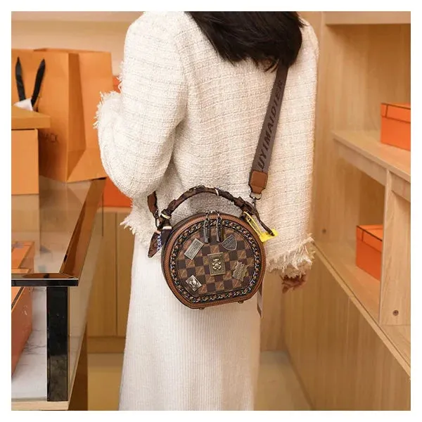 Fashion Retro Bear Badge Print Leather Purse Handbags - Last Day Promotion 50% OFF Buy 2 Get Free VIP Shipping