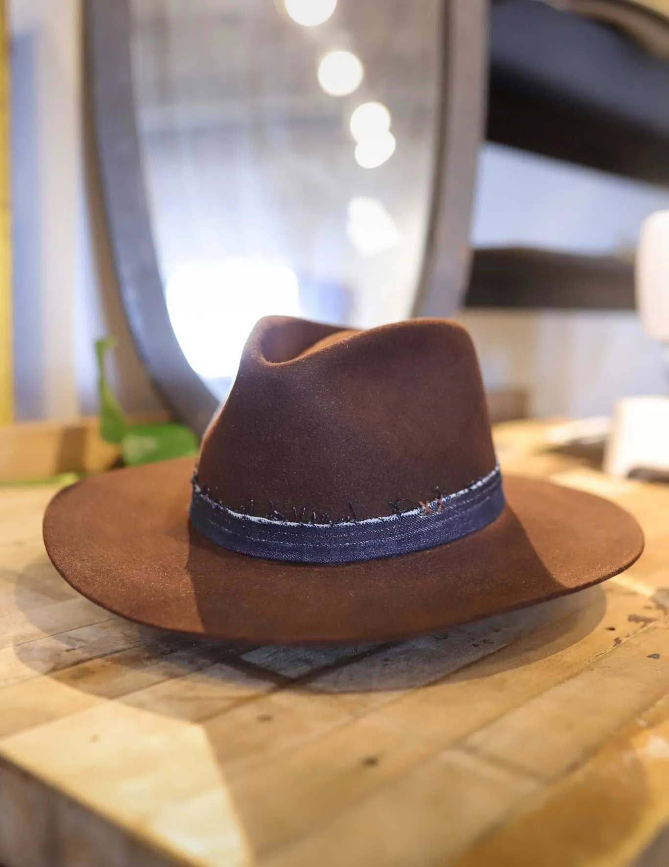 Felt Hat | Chocolate Front Pinch | Easy Drifter