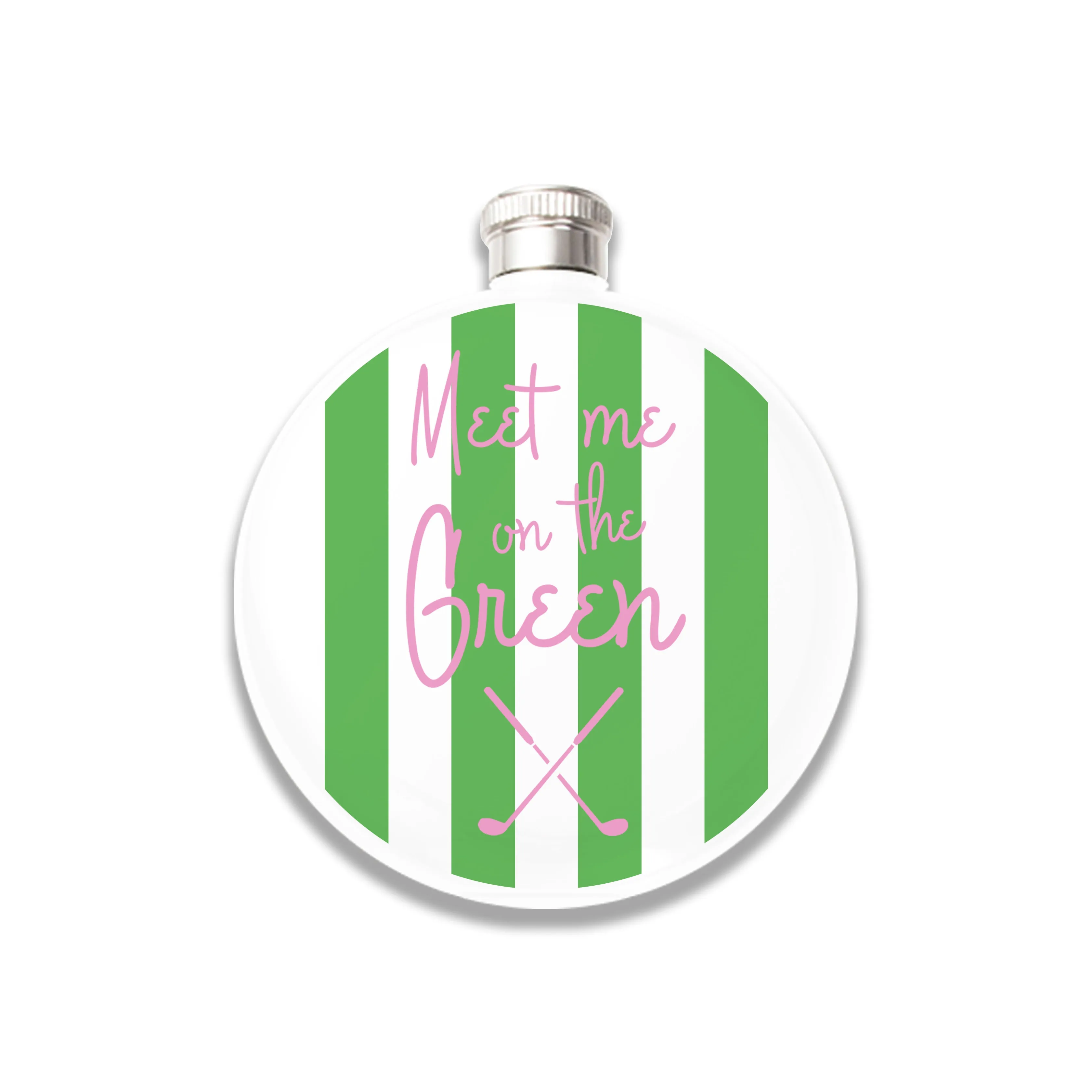 Flask (White) - Meet Me on the Green - Golf