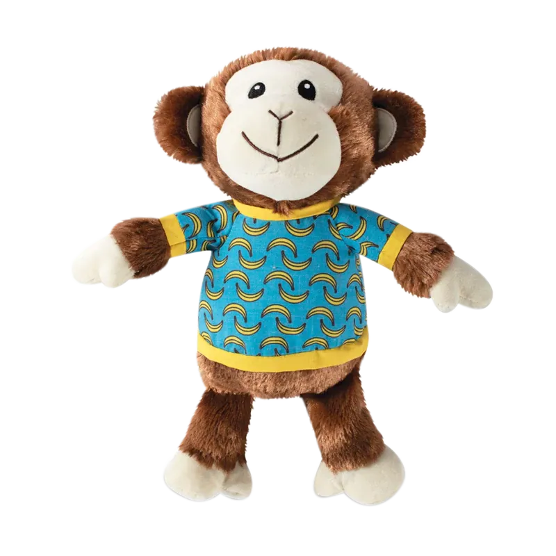Fringe Studio Bananas the Monkey Plush Dog Toy