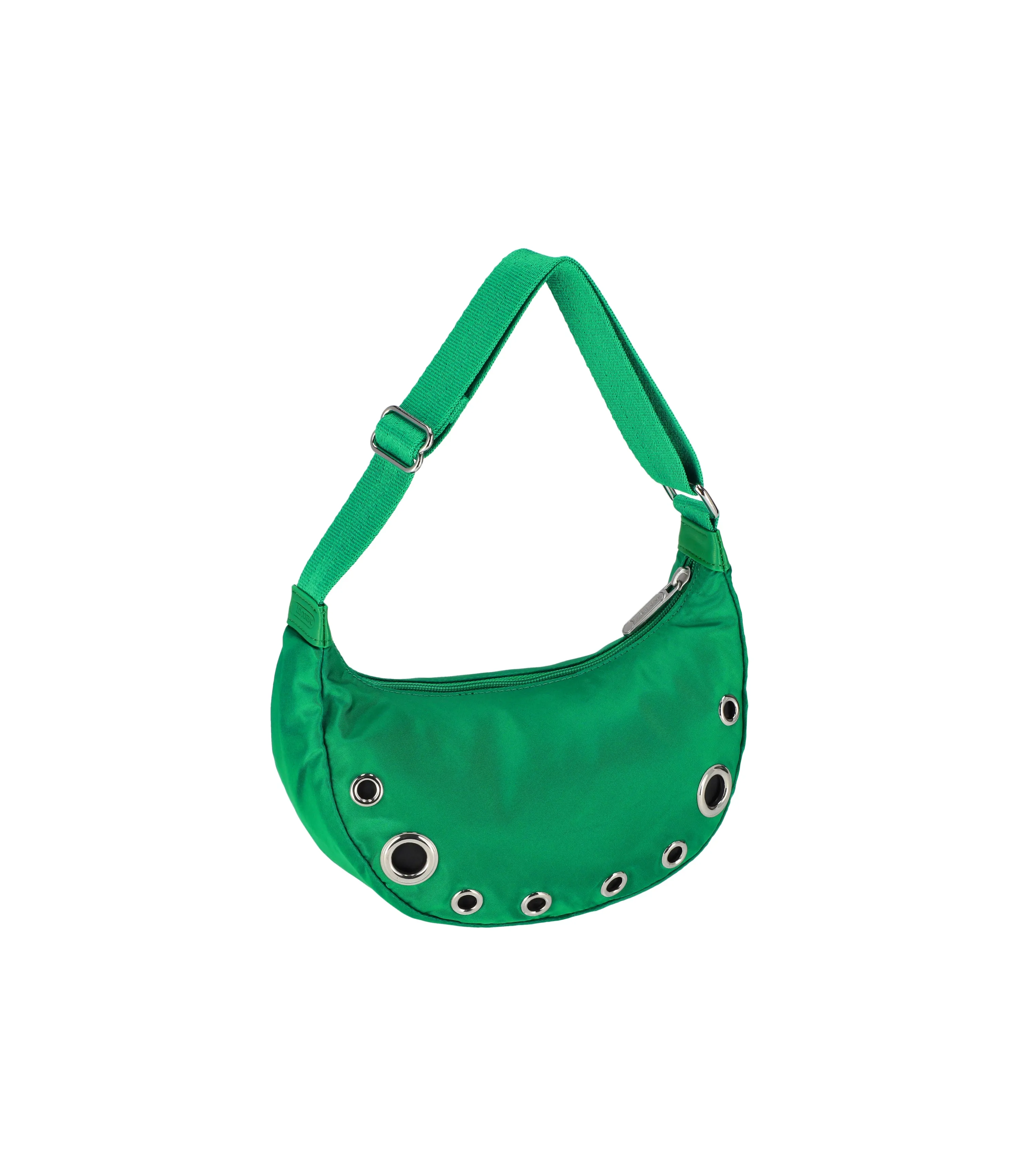 Grommet Small Shoulder Bag<br>Jade Green Grommets