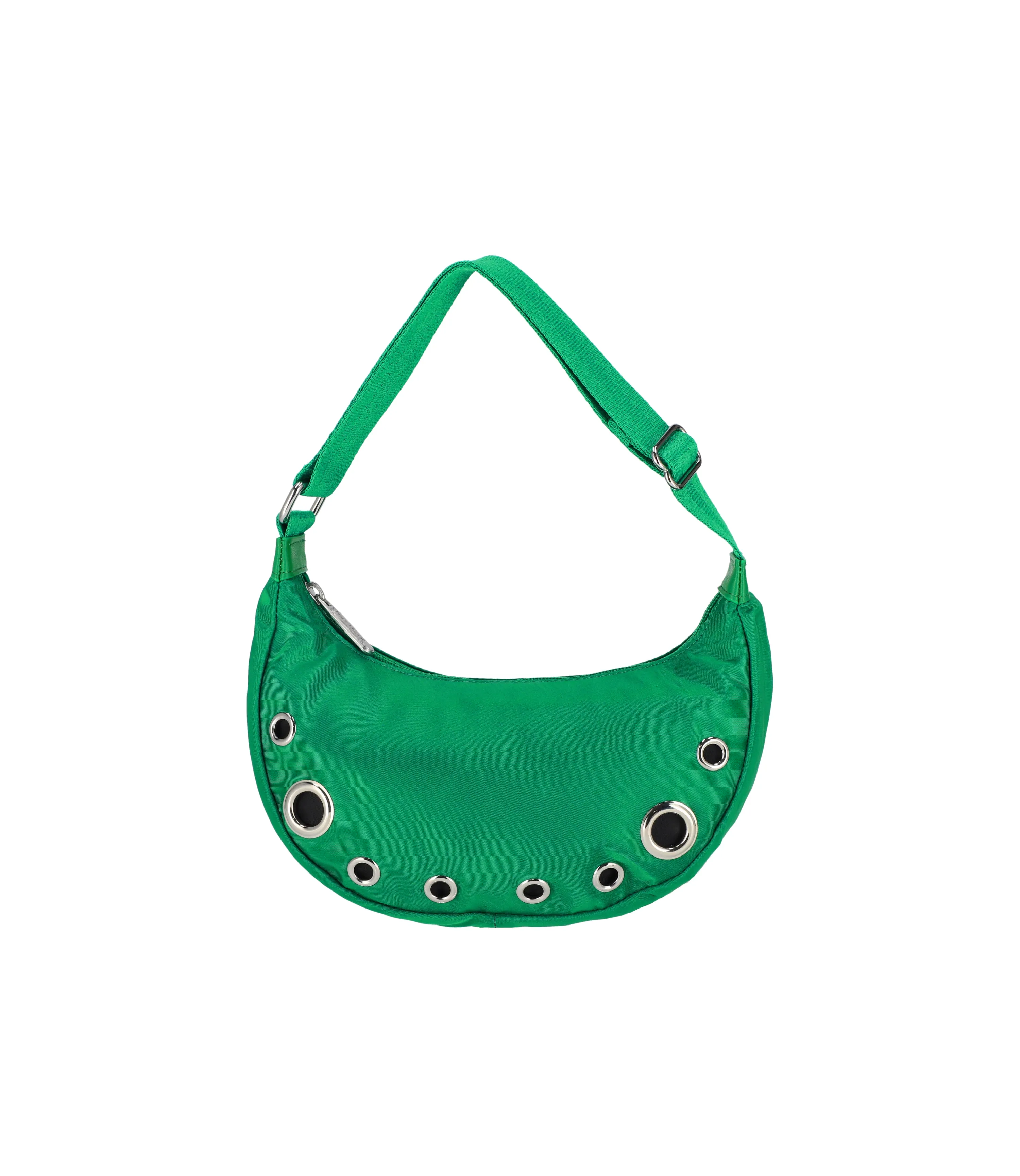 Grommet Small Shoulder Bag<br>Jade Green Grommets
