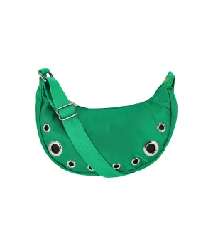 Grommet Small Shoulder Bag<br>Jade Green Grommets