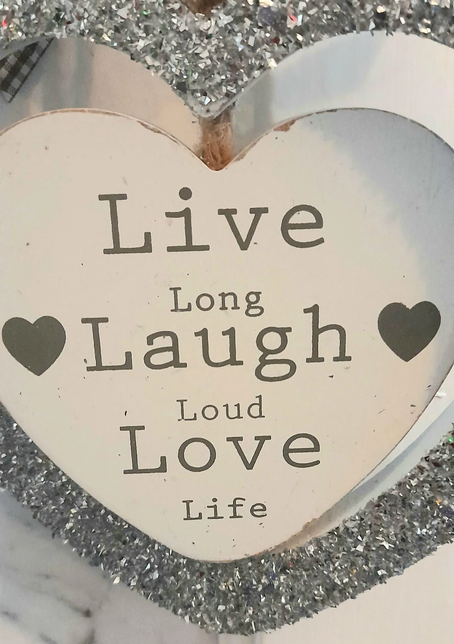 Hanging heart home decor