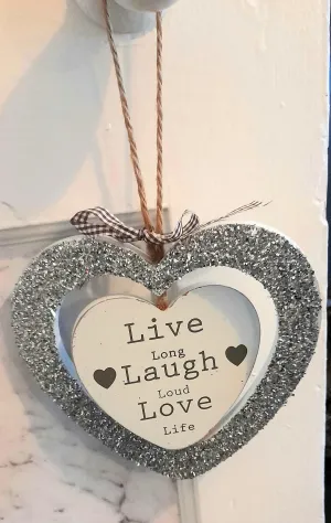 Hanging heart home decor