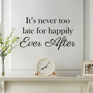 Happily Ever After wall sticker quote