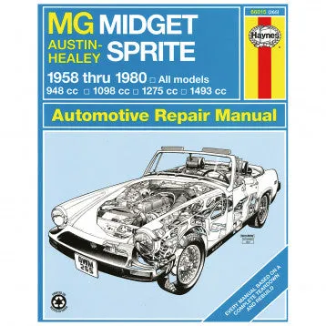 HAYNES WORKSHOP MANUAL SPRITE & MIDGET, OUT OF STOCK!