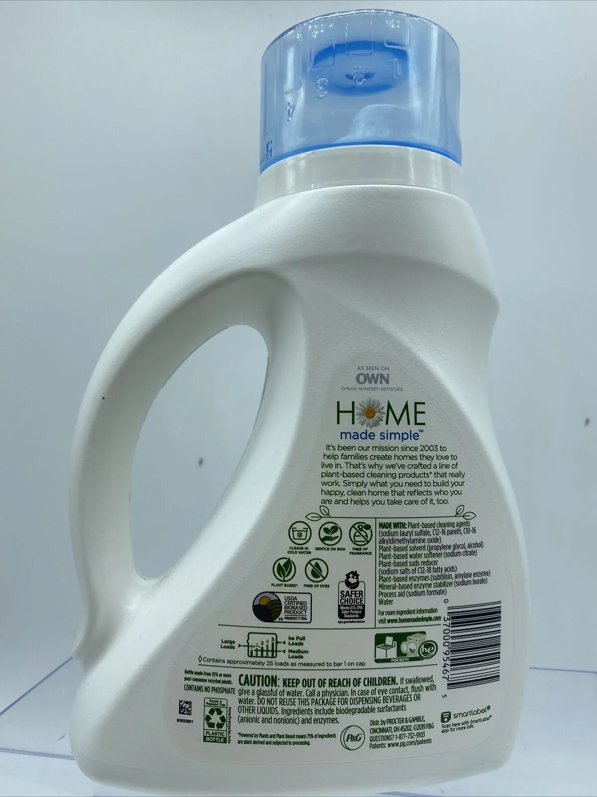 HOME MADE SIMPLE 40oz Unscented OWN Stain Remove Detergent COMBINE SHIPPING
