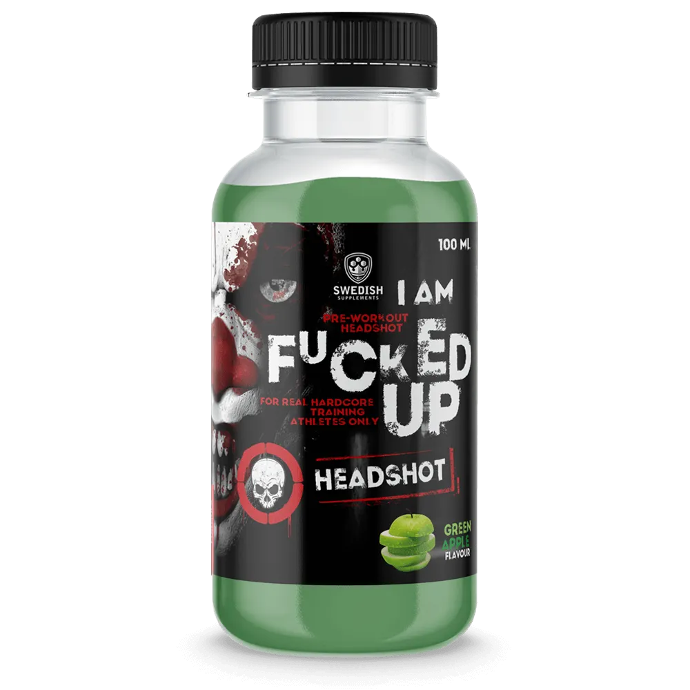 I Am Fucked Up PWO Shot Green Apple - 16x100ml.