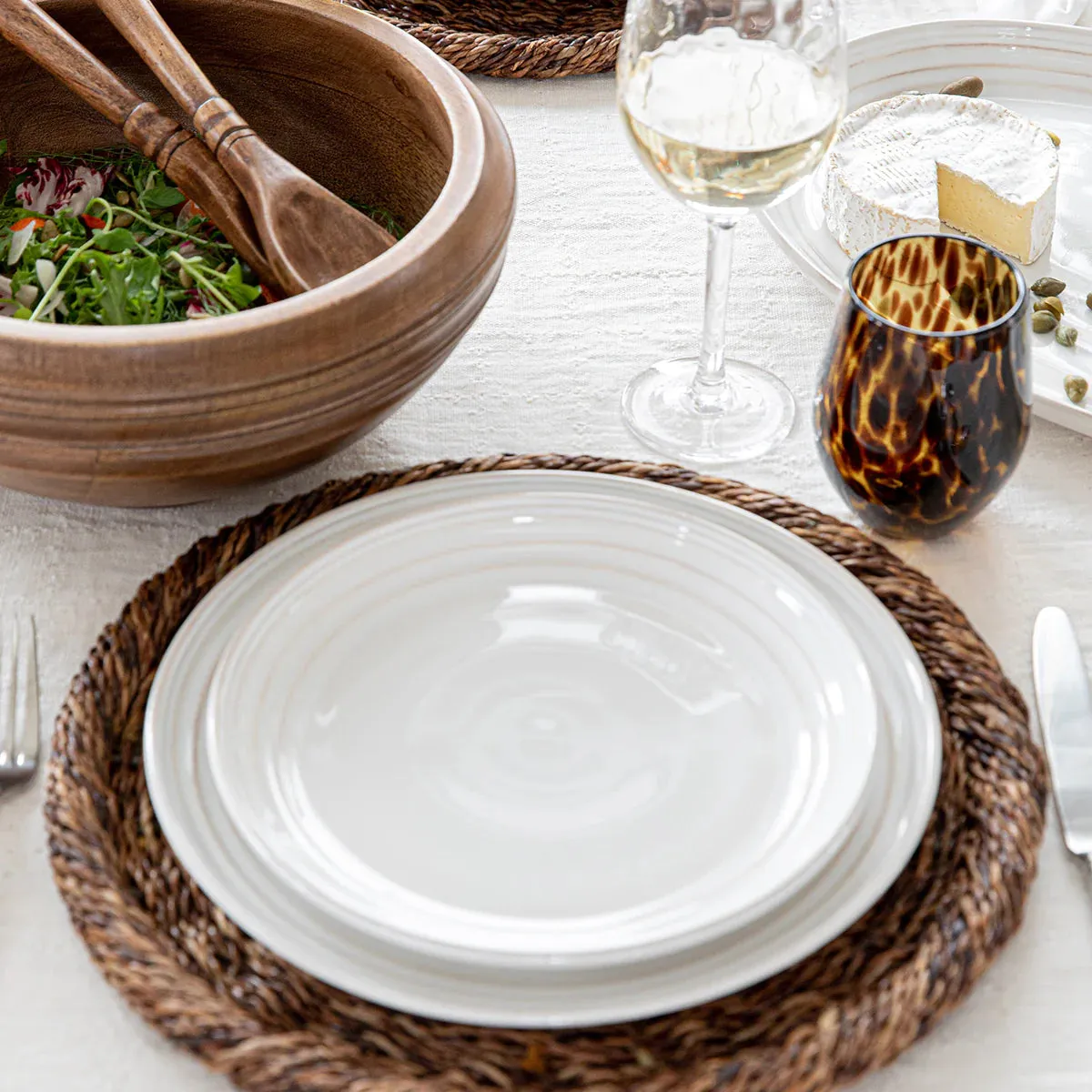 Juliska Bilbao Dessert/ Salad Plate- Whitewash