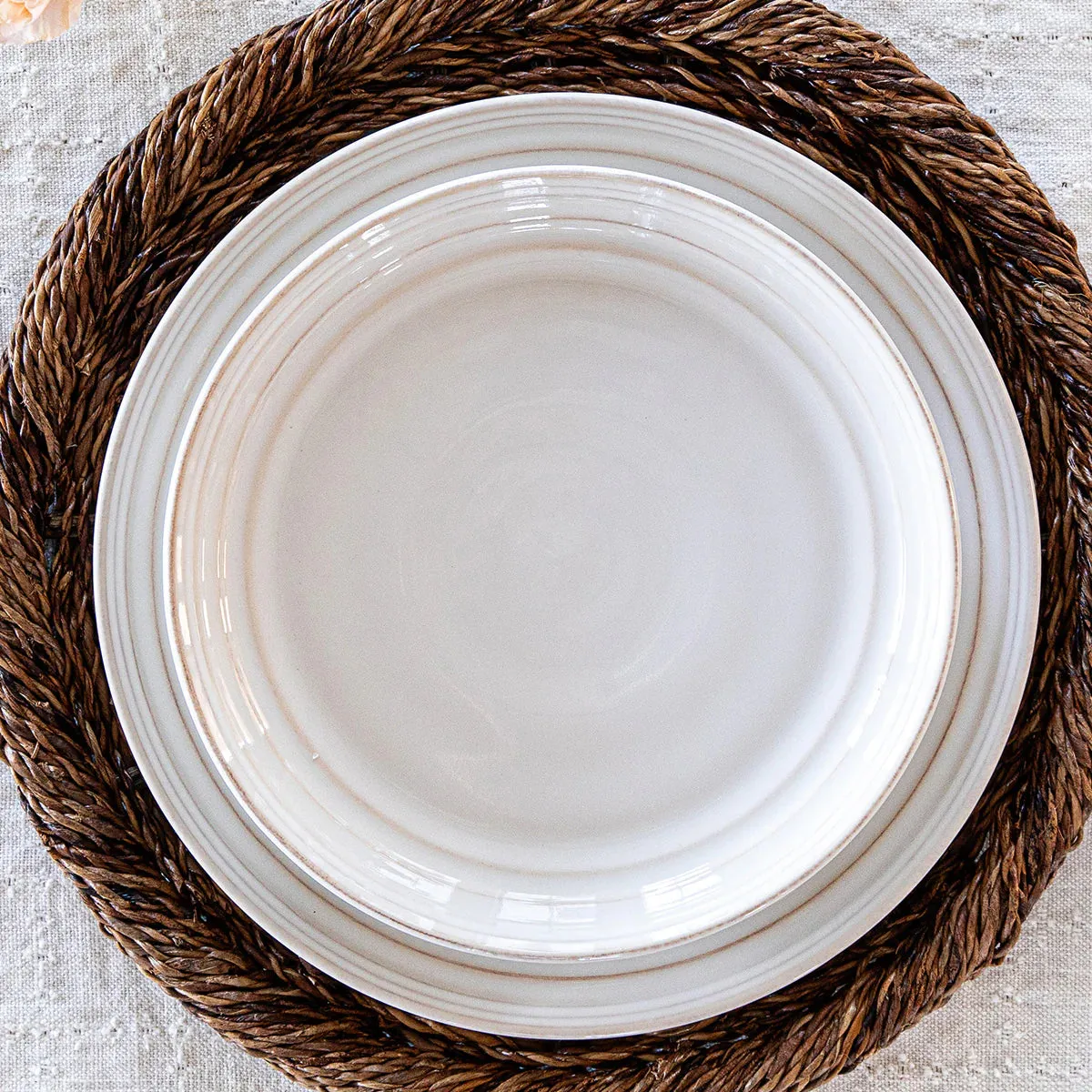 Juliska Bilbao Dessert/ Salad Plate- Whitewash