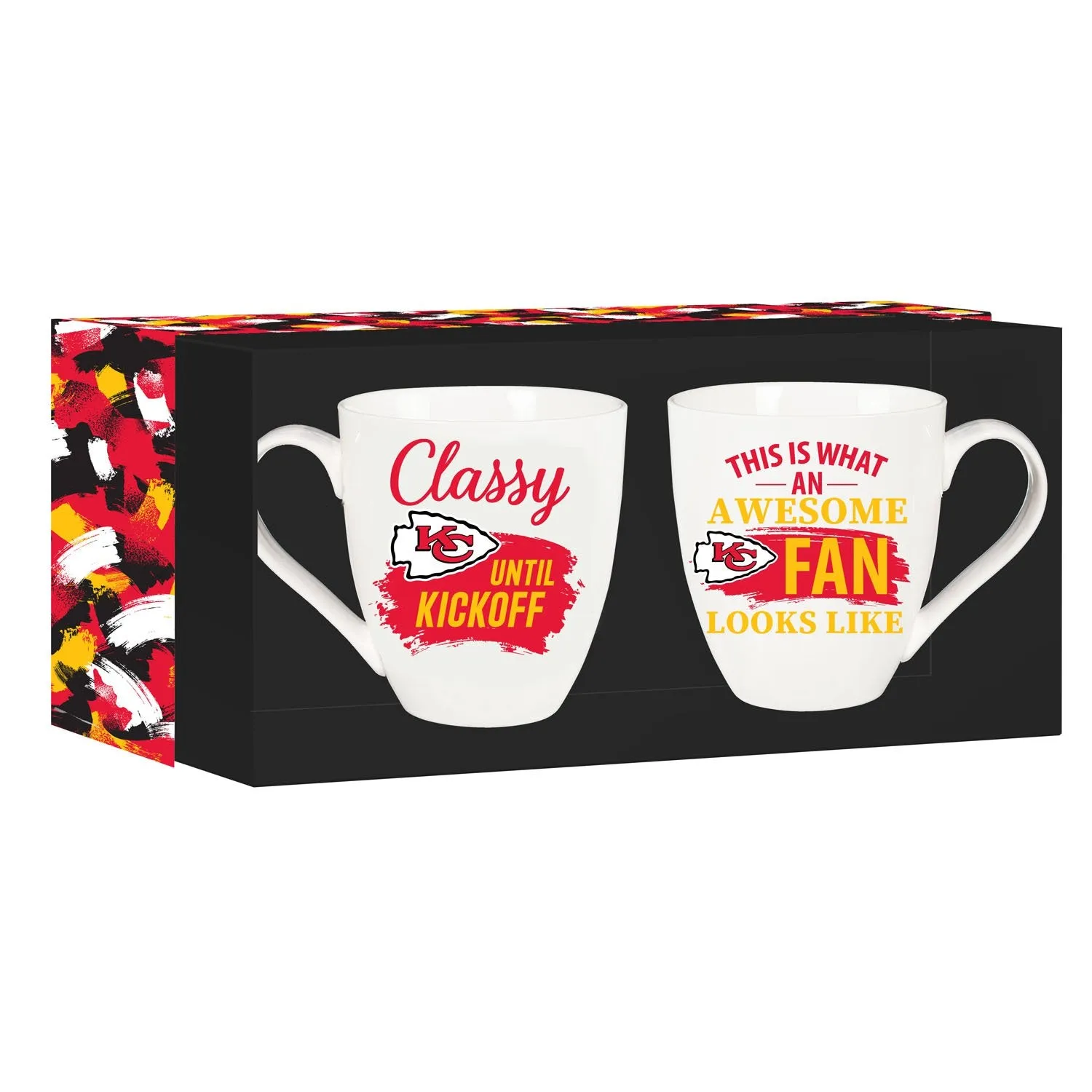 Kansas City Chiefs, Ceramic Cup O'Java 17oz Gift Set,3mcf3815