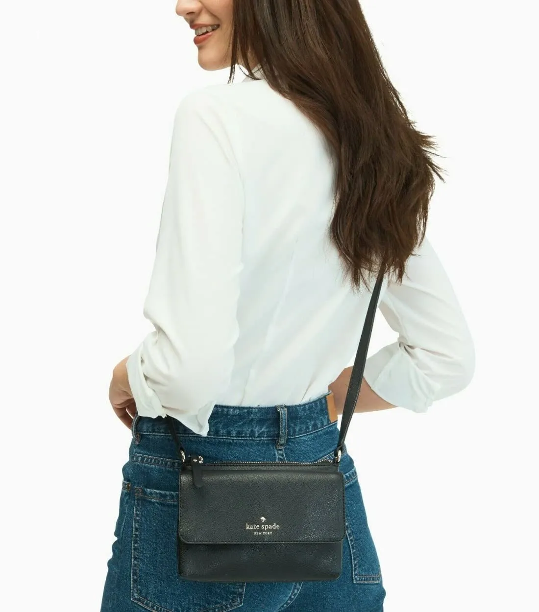 Kate Spade New York Greene Street Karlee Crossbody Bag (Black)