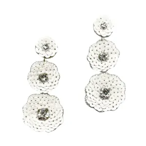Know Your Worth Earrings White