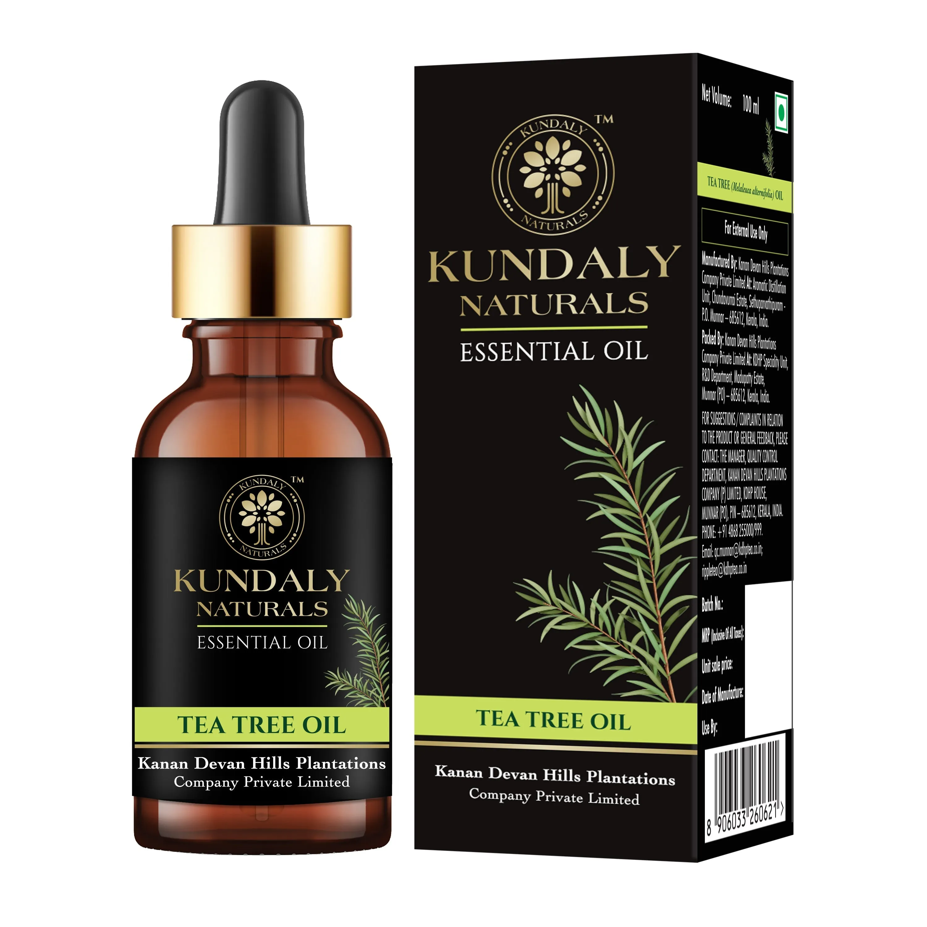 Kundaly Naturals Tea Tree Oil - 100 ml