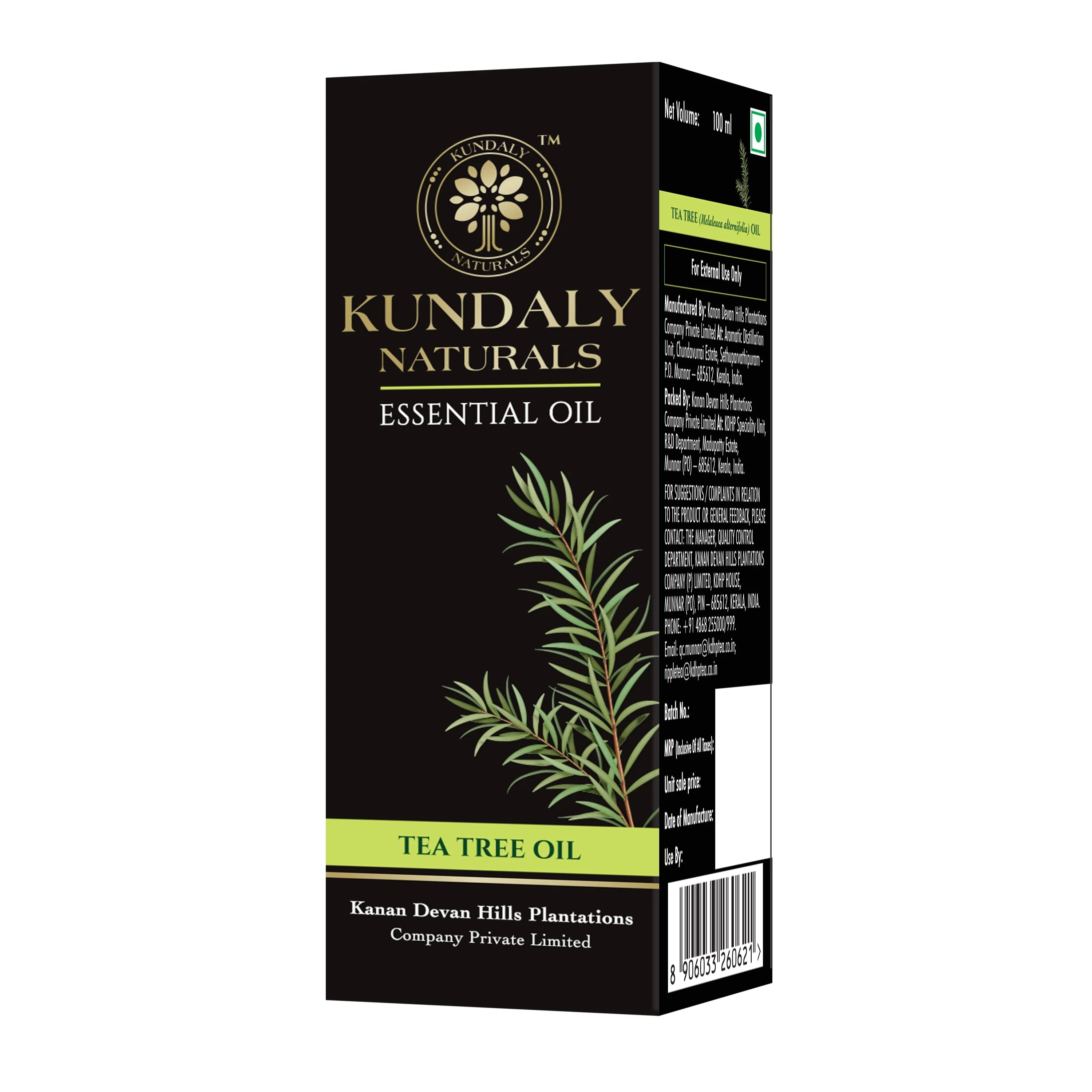 Kundaly Naturals Tea Tree Oil - 100 ml