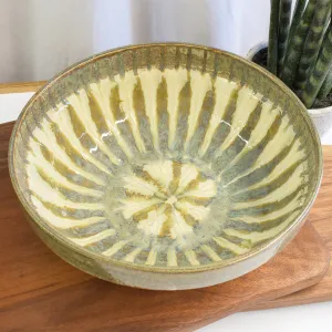 Large Round Serving Bowl Sparrow