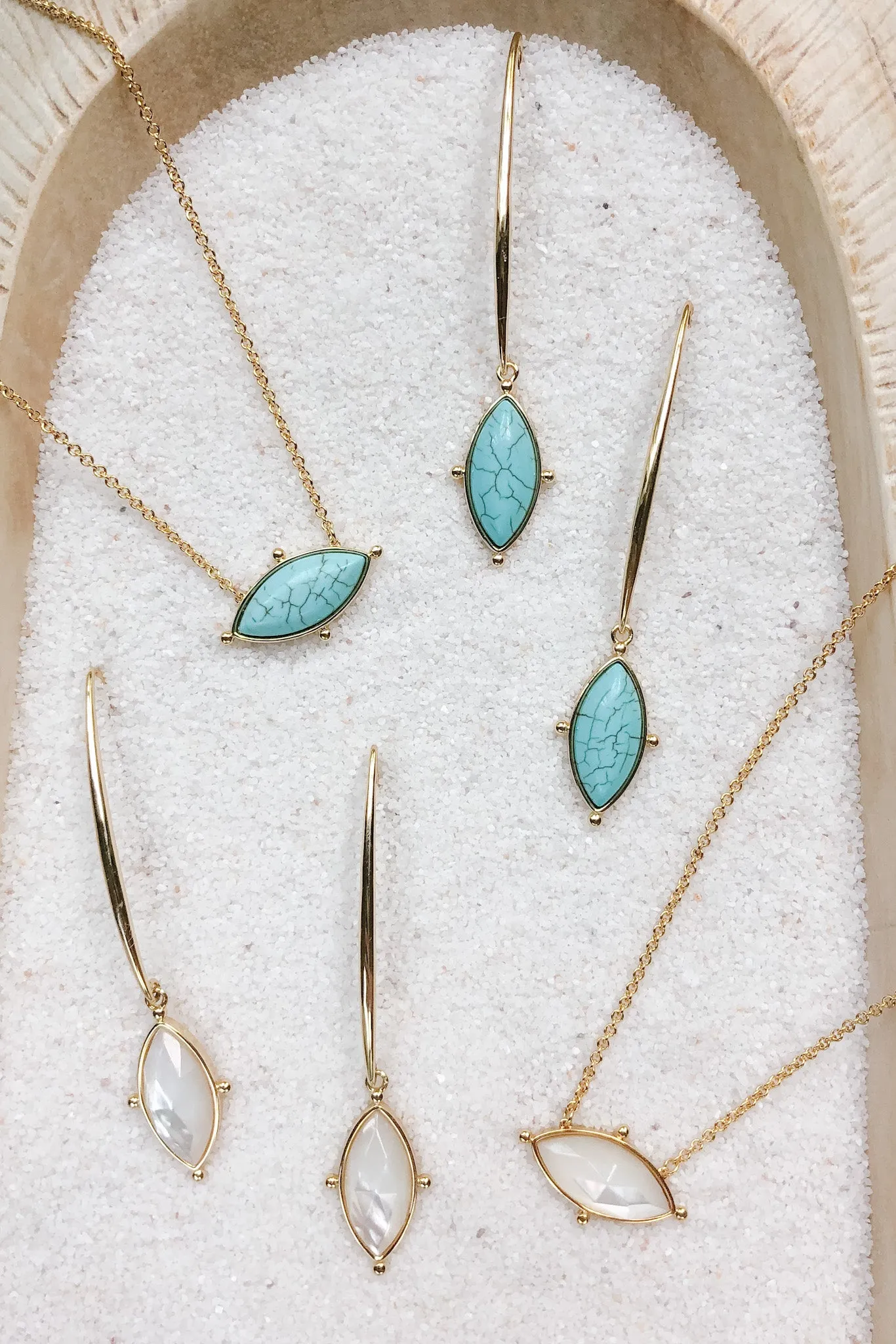 Lauren Earrings, Turquoise