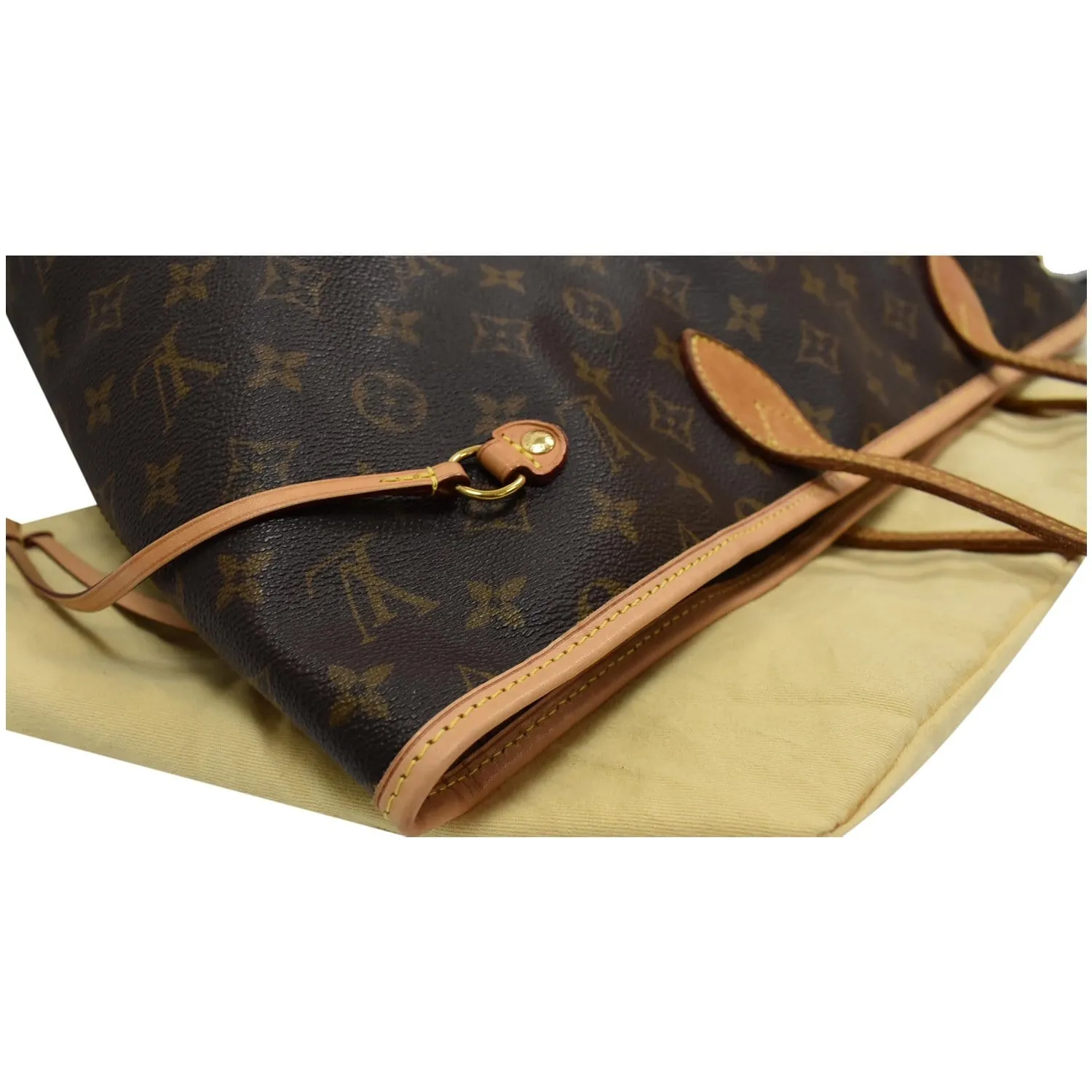 LOUIS VUITTON Neverfull GM Monogram Canvas Tote Shoulder Bag Brown