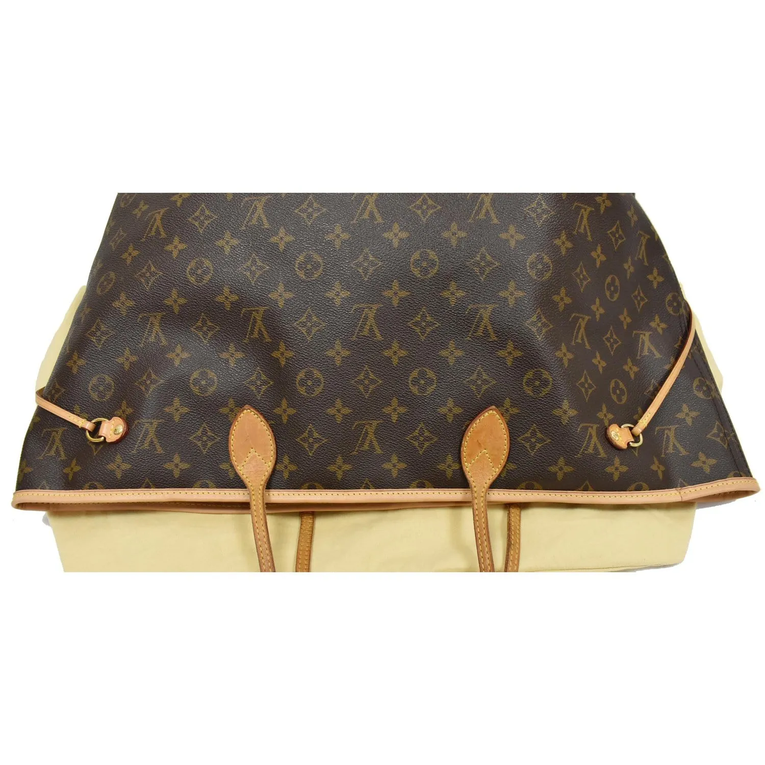 LOUIS VUITTON Neverfull GM Monogram Canvas Tote Shoulder Bag Brown