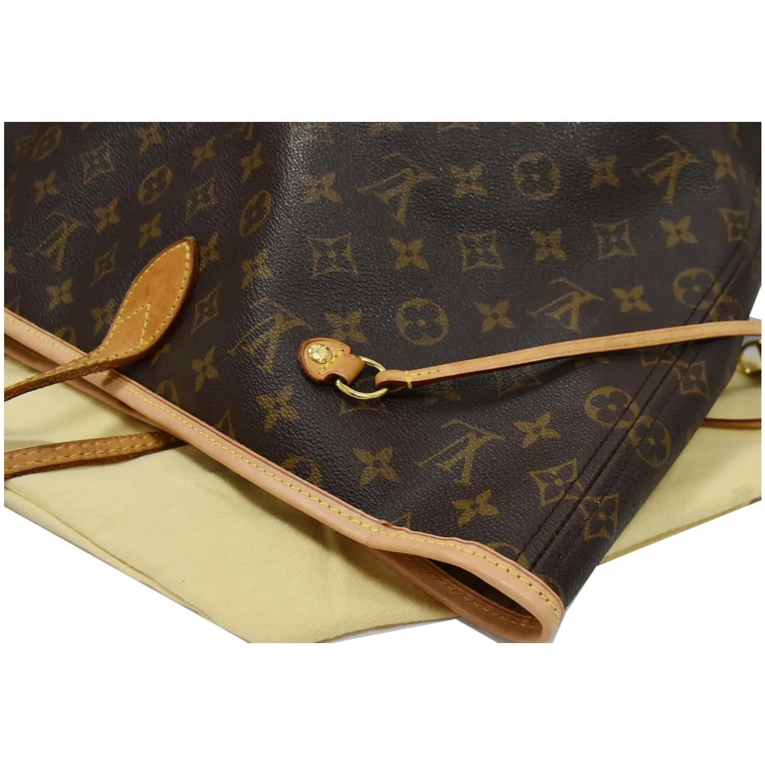 LOUIS VUITTON Neverfull GM Monogram Canvas Tote Shoulder Bag Brown