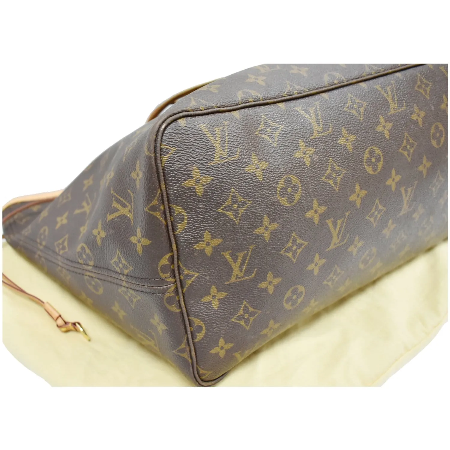 LOUIS VUITTON Neverfull GM Monogram Canvas Tote Shoulder Bag Brown