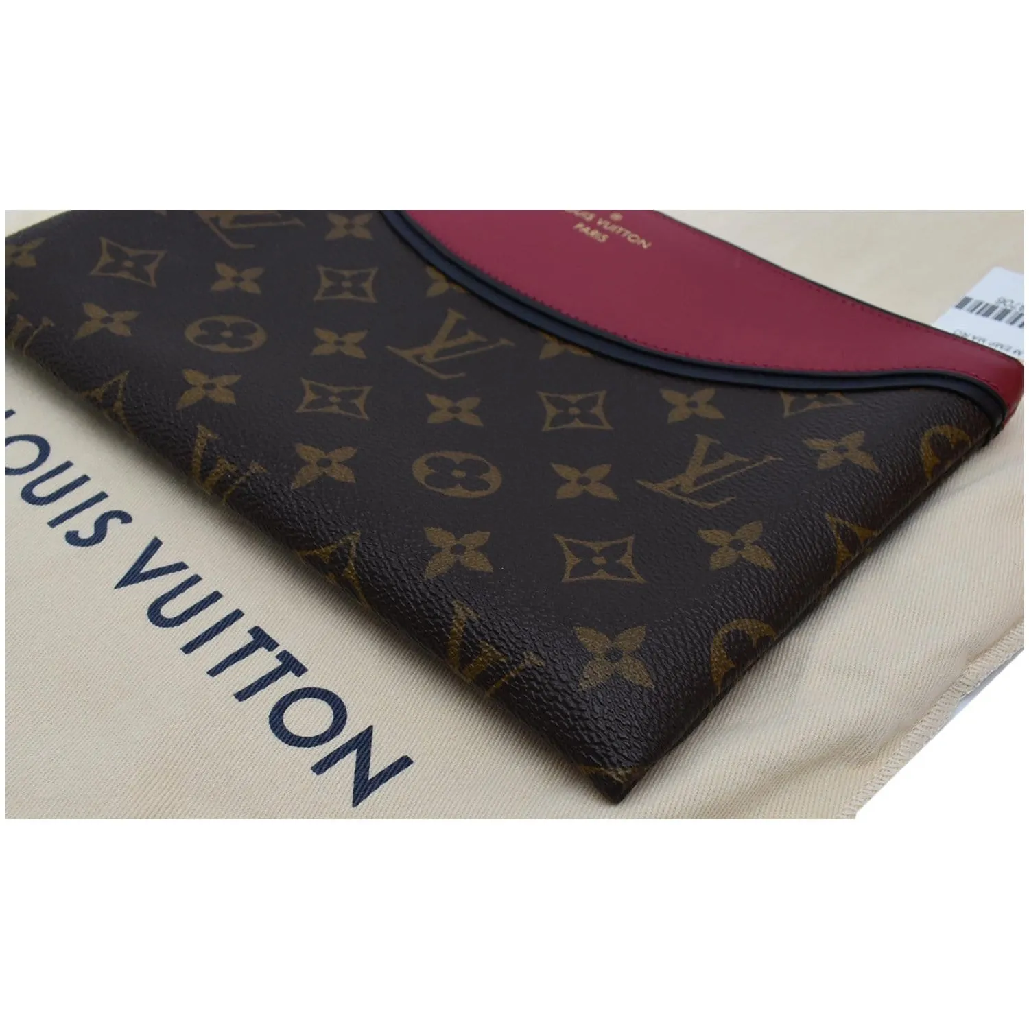 LOUIS VUITTON Tuileries Pochette NM Monogram Canvas Leather Pouch Brown -Final Sale