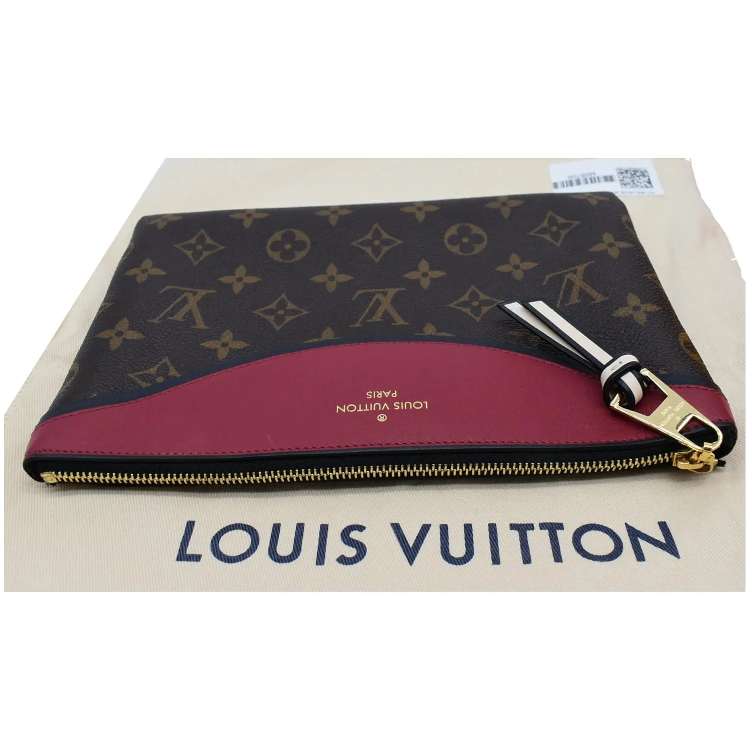 LOUIS VUITTON Tuileries Pochette NM Monogram Canvas Leather Pouch Brown -Final Sale