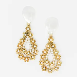 Maisie Mini Pearl Floral Earrings