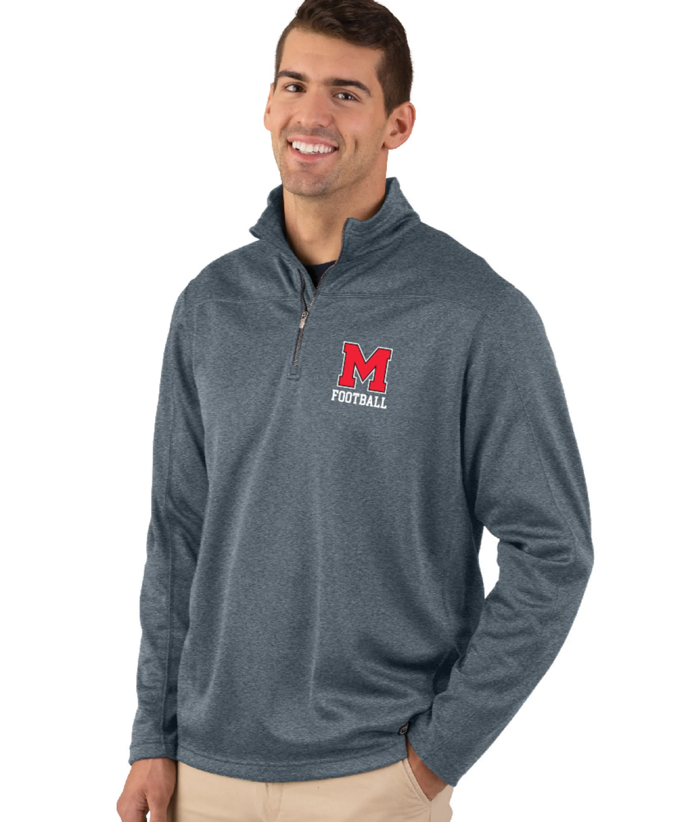 Marblehead Football Stealth Zip Pullover