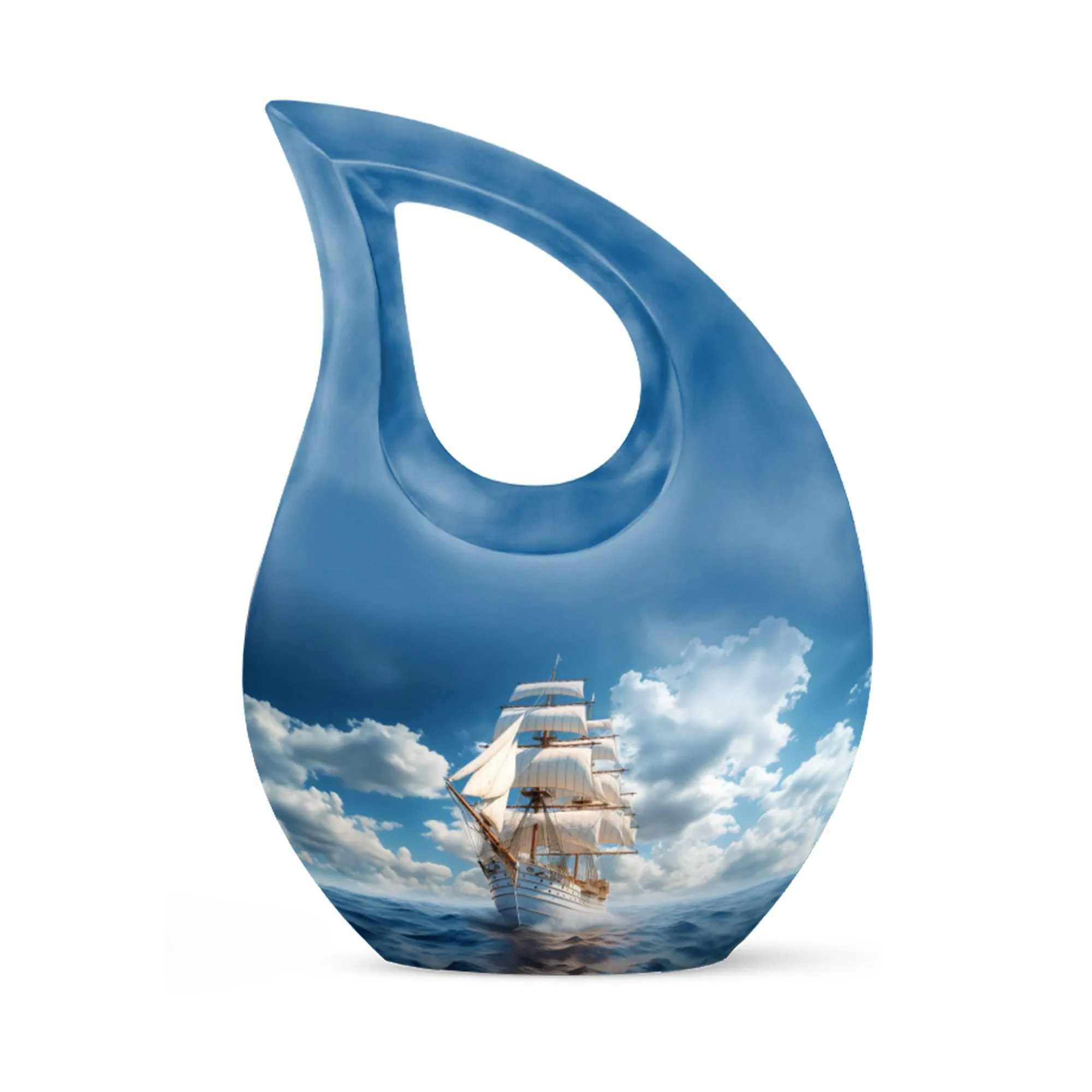 Maritime Voyage Ship Urn & Marble Urn - Revered Memorial Urn