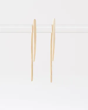 medium infinite tusk earrings