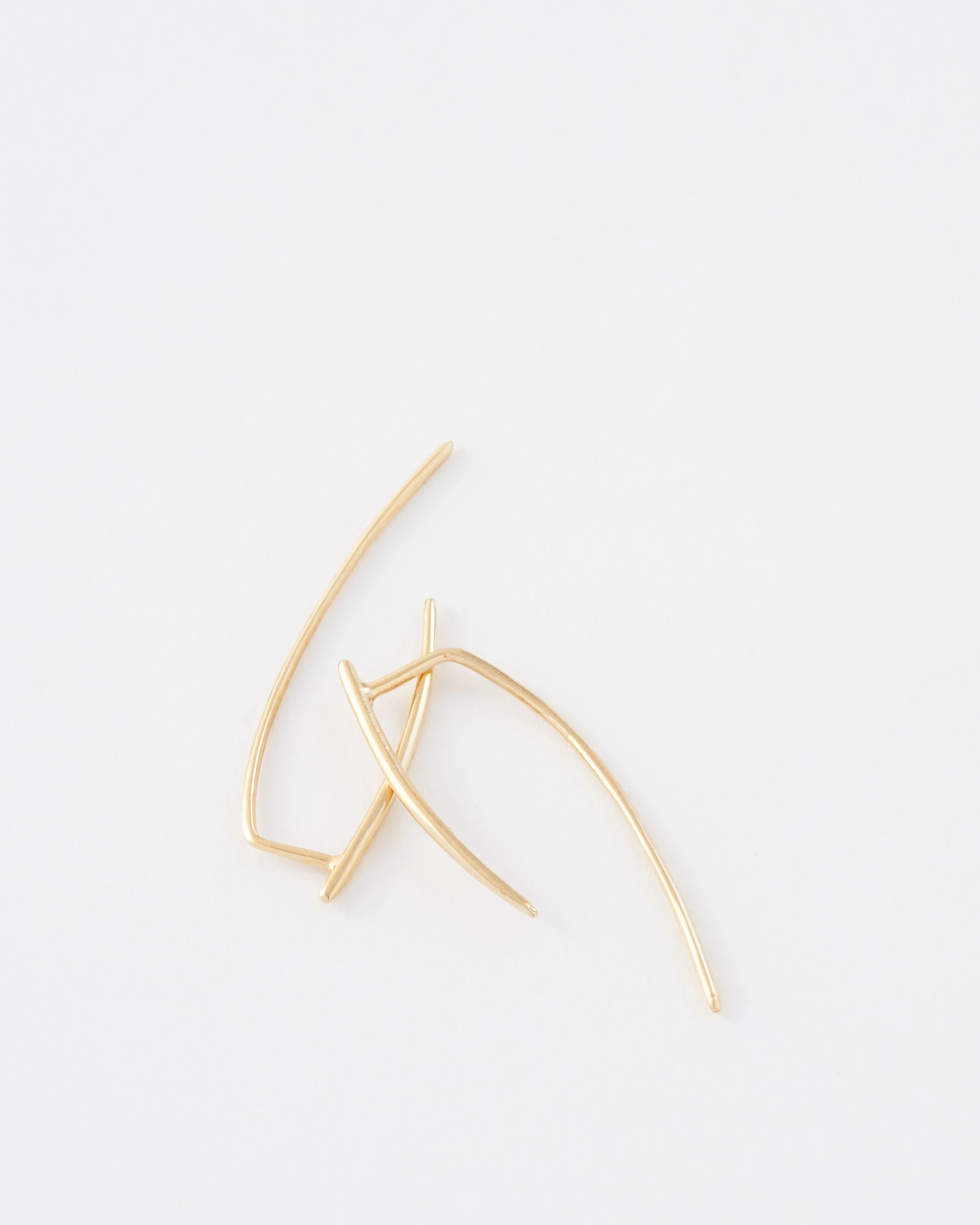 medium infinite tusk earrings