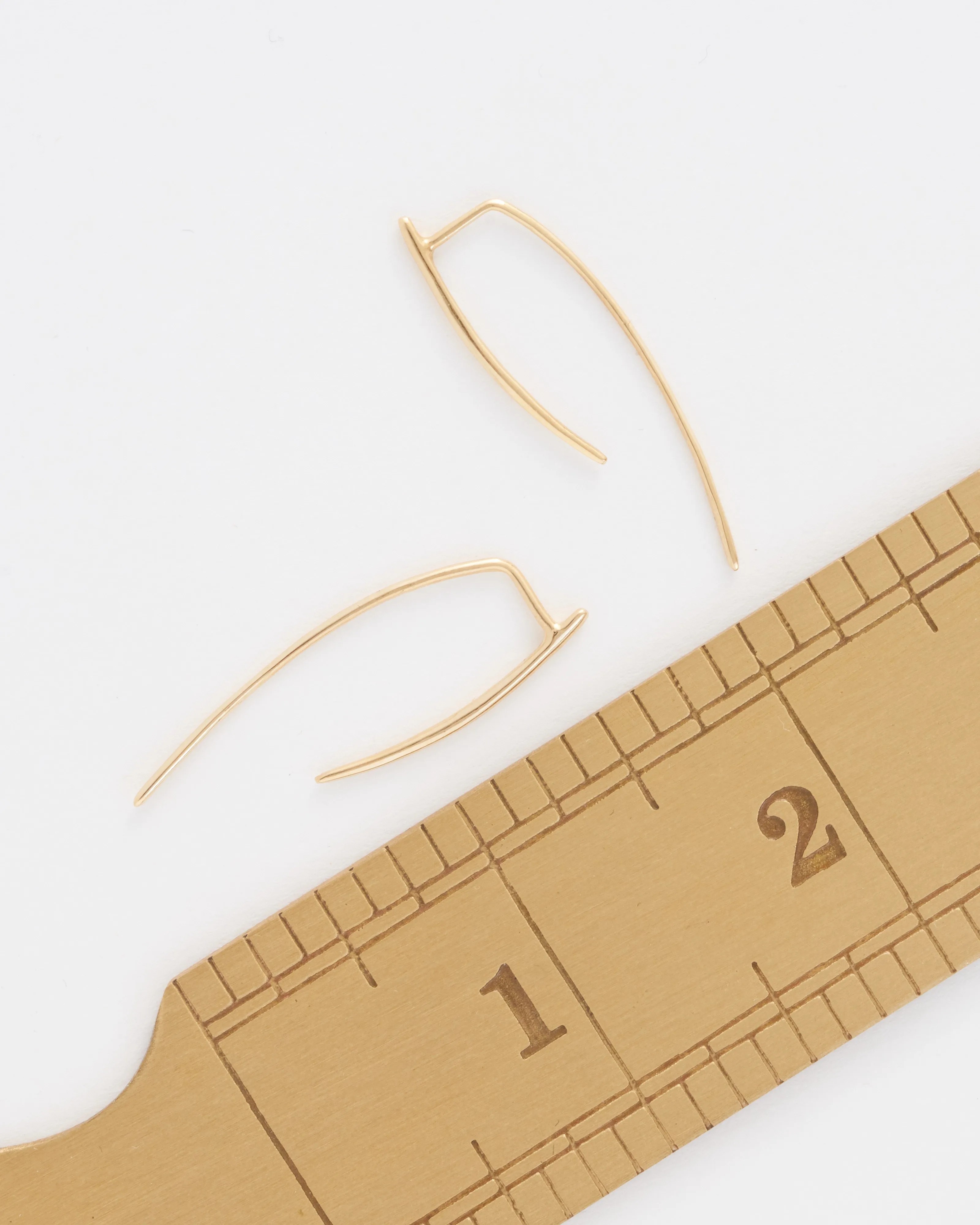 medium infinite tusk earrings