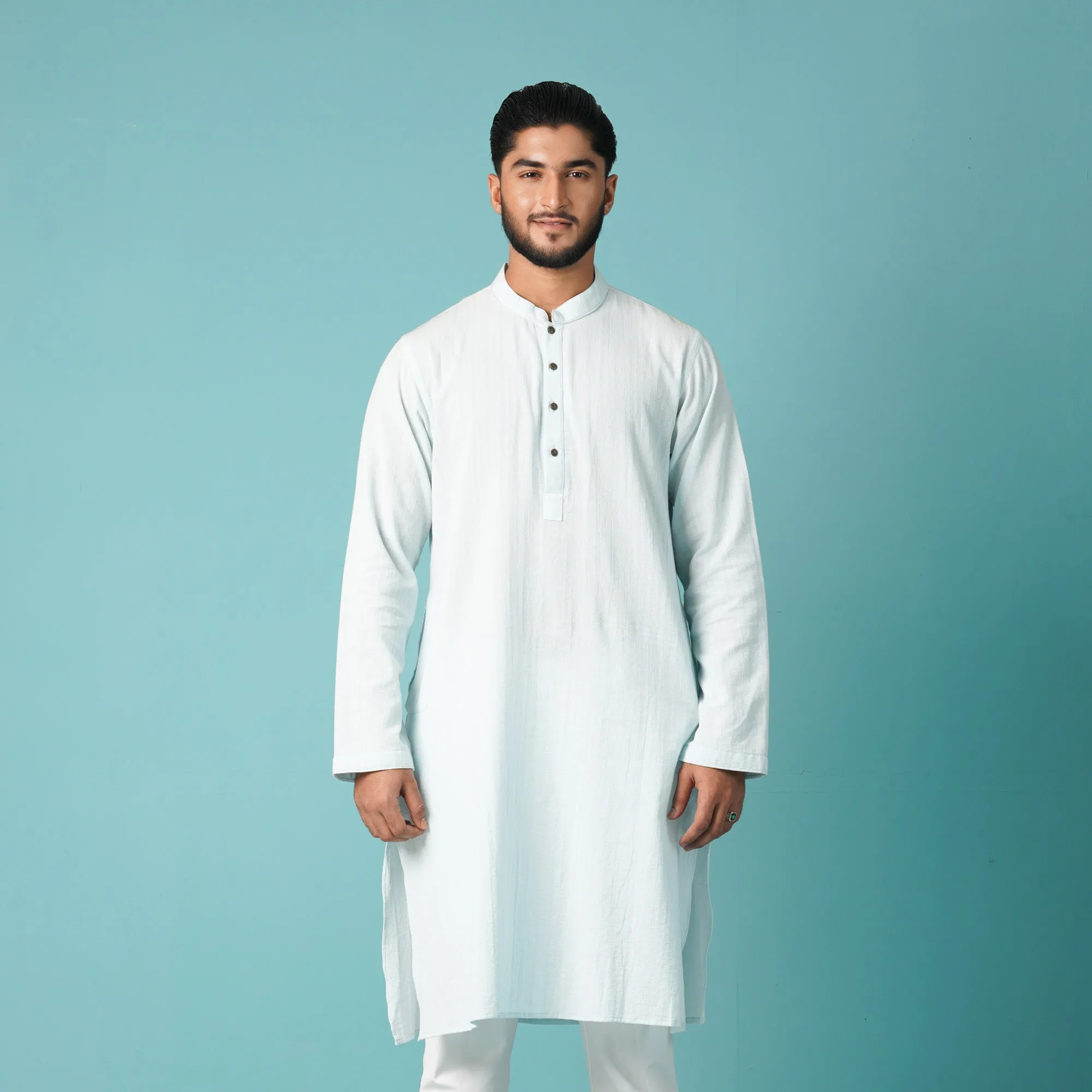 Mens Basic Panjabi-Sapphire