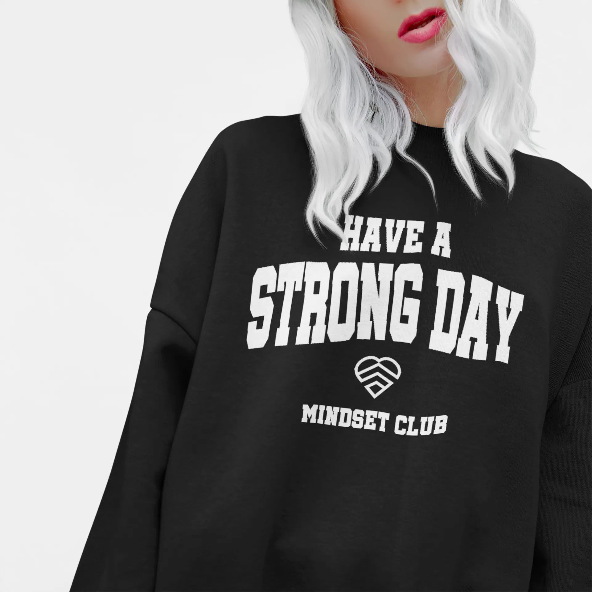Mindset Club Statement Crewneck - Black