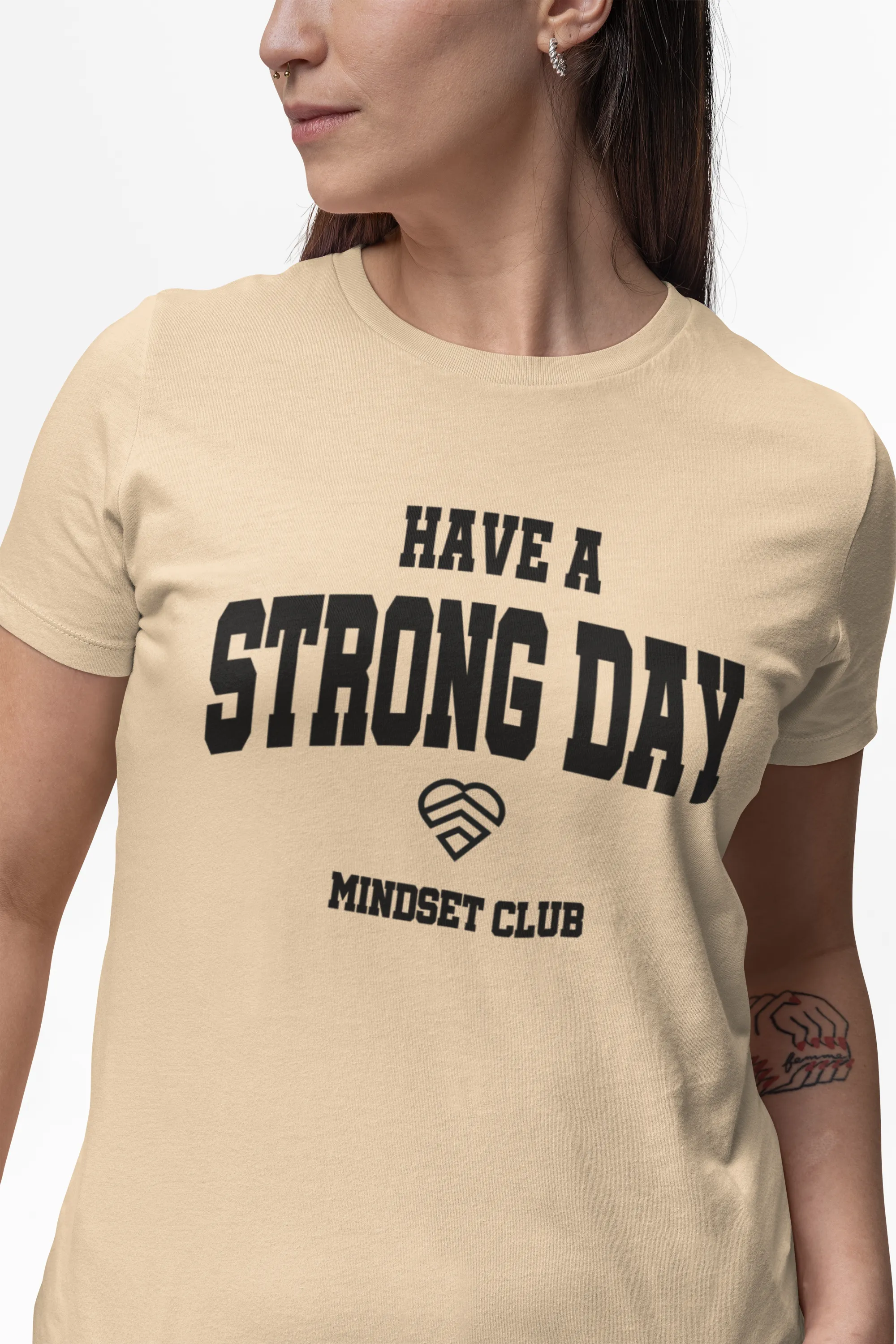 Mindset Club Statement Shirt - Sand
