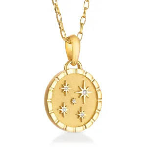 Multi-Star Pendant with Diamonds