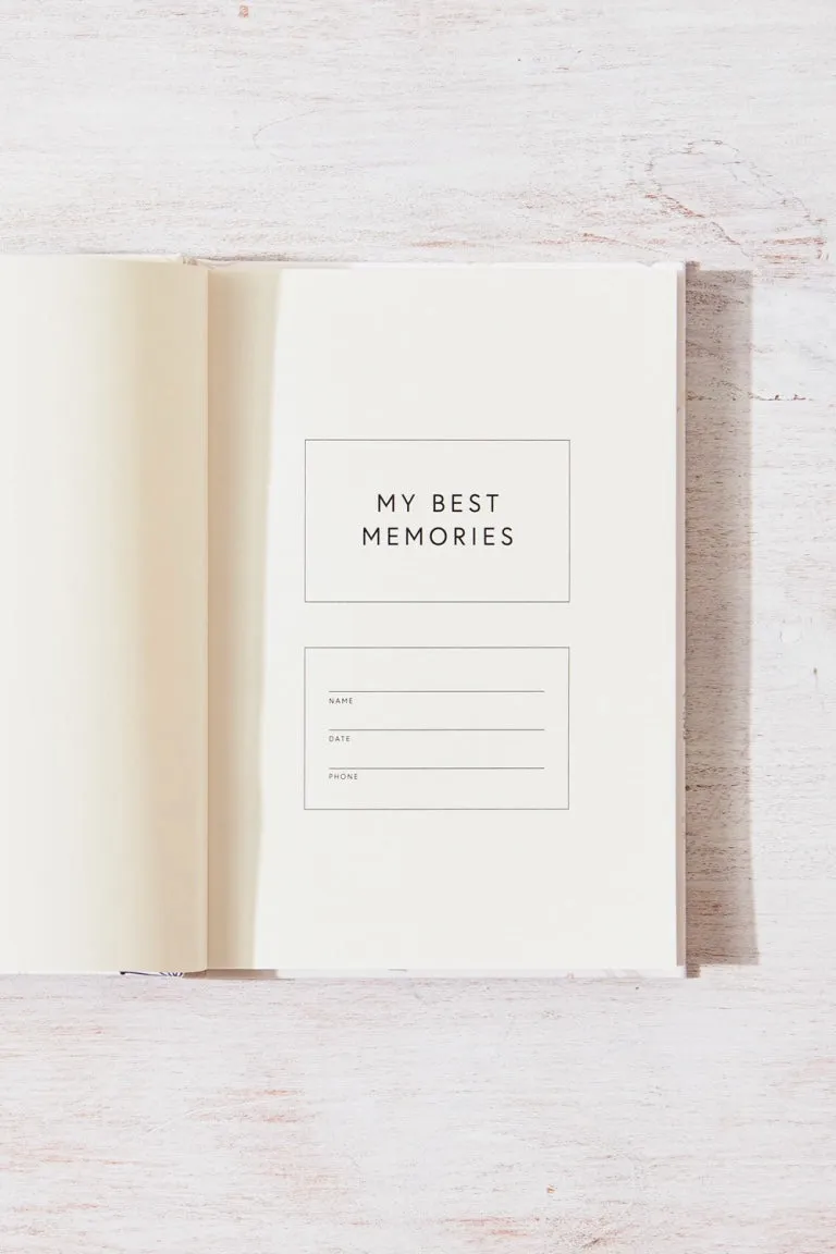 My Best Memories Journal