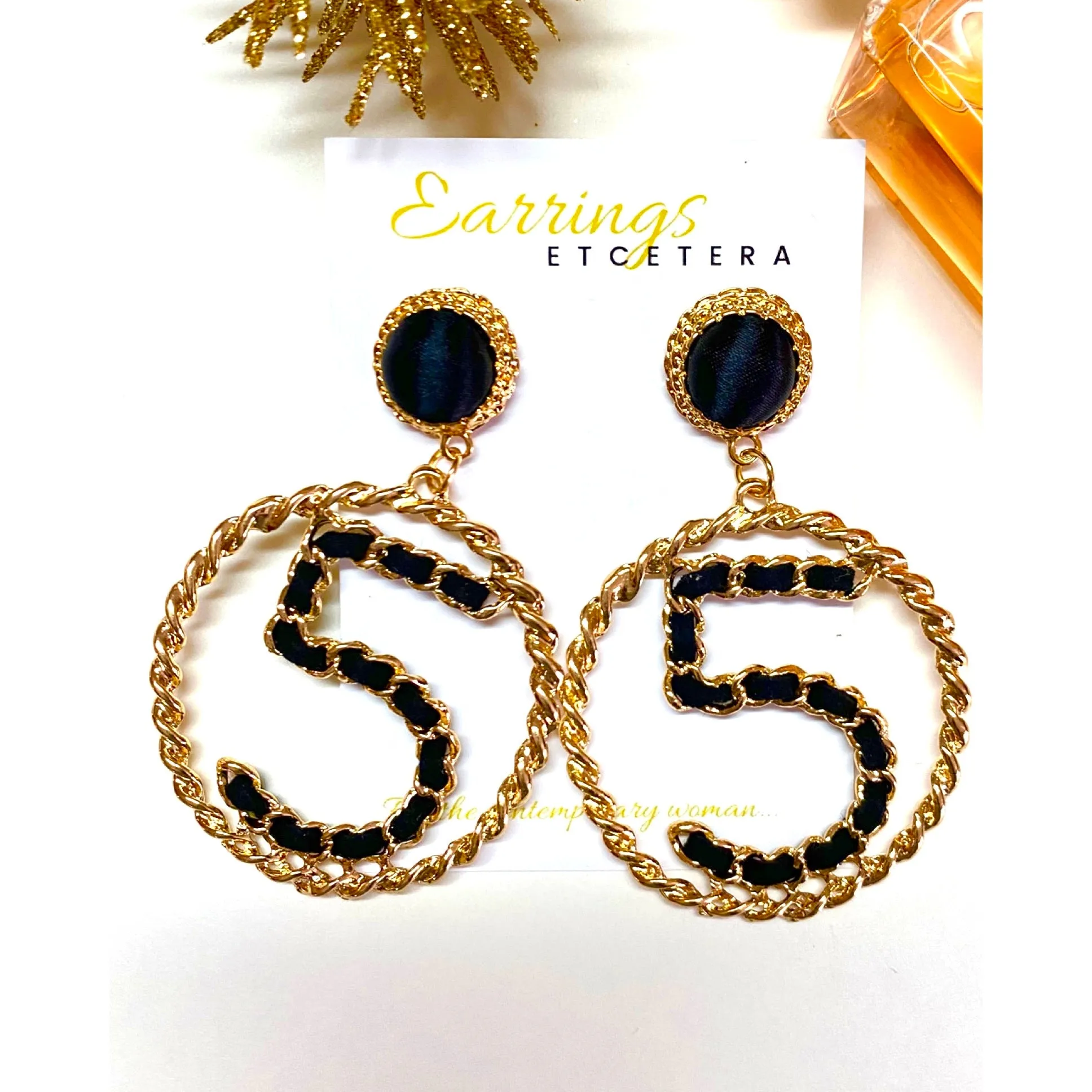 No. 5 Statement earrings