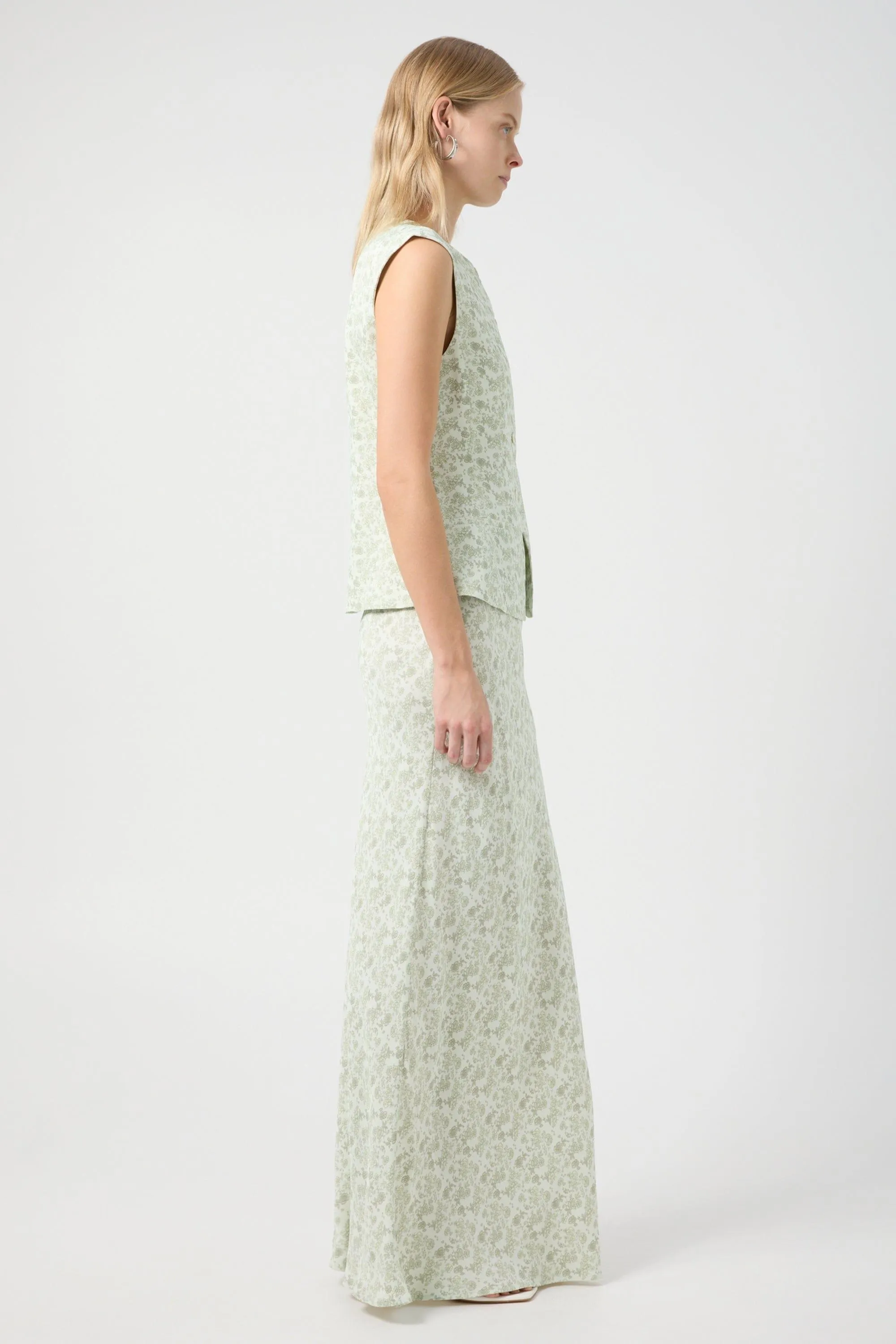 NOSTALGIA BIAS MAXI SKIRT | NOSTALGIA FLORAL