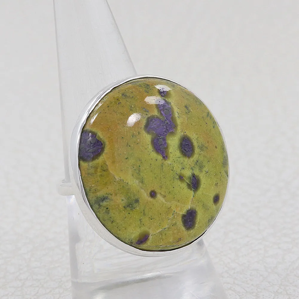 Ocean Jasper Statement Silver Ring